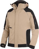 Fhb Softshell Jas +capuchon Walter Khaki/ Zwart Mt Xl