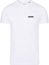 Subprime - Heren Tee SS Shirt Chest Logo White - Wit - Maat L
