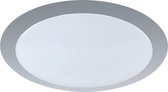 LED Plafondlamp - Plafondverlichting - Trion Ginzon - 12W - Warm Wit 3000K - Rond - Mat Titaan - Aluminium - BSE