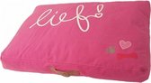 Lief! Lounge Ligkussen Girls - Roze - M: 85 x 60 cm