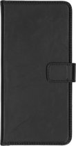 Selencia Hoesje Geschikt voor Samsung Galaxy A51 Hoesje Met Pasjeshouder - Selencia Echt Lederen Bookcase - Zwart