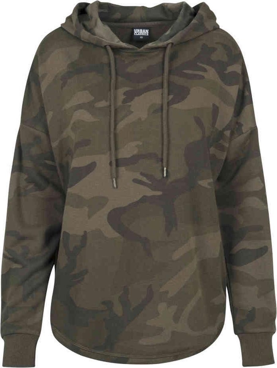 Urban Classics Oversize Camo Hoodie/trui XL Groen