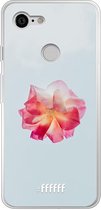 Google Pixel 3 Hoesje Transparant TPU Case - Rouge Floweret #ffffff