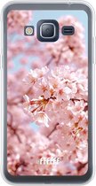 Samsung Galaxy J3 (2016) Hoesje Transparant TPU Case - Cherry Blossom #ffffff