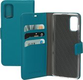 Mobiparts Saffiano Boekhoesje/Bookcase - Magneetsluiting - Samsung Galaxy A41 (2020) Turquoise