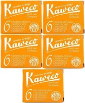 Kaweco Vulpen vullingen 5 doosjes Oranje, Sunrise Orange
