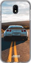 Samsung Galaxy J7 (2017) Hoesje Transparant TPU Case - Silver Sports Car #ffffff