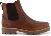 Travelin' Seljord - Leren Heren Chelseaboot - Profielzool - Schoen - Bruin Leer - Maat 45