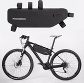 Decopatent® PRO Fiets Frametas - Smalle fietstas voor onder fietsframe - Waterdicht - Racefiets - Koersfiets - MTB - Ebike - Fiets