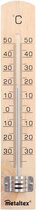 Metaltex Binnen Thermometer - 18cm - Hout Beuken