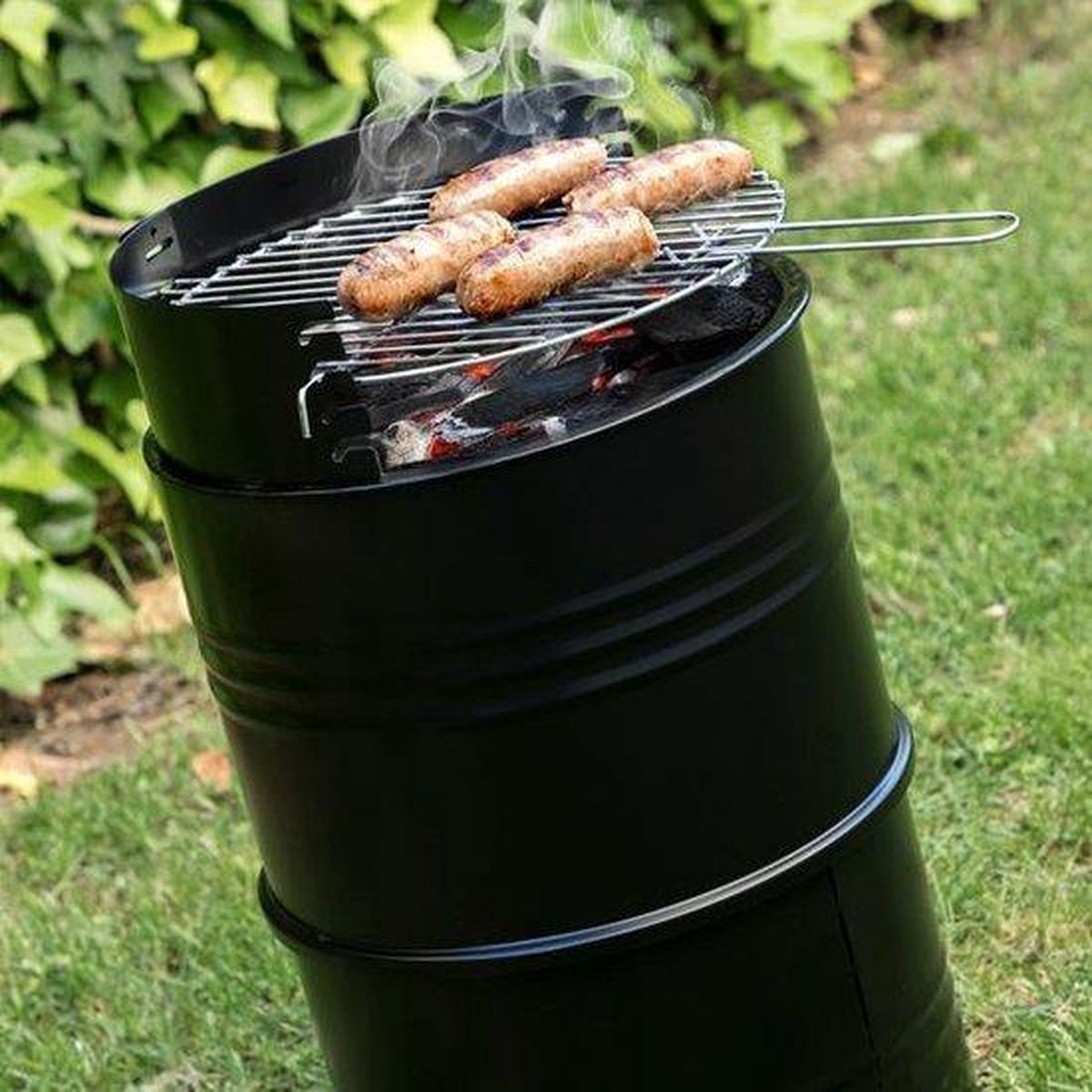 Barbecue Barbecue en forme de baril d'huile de charbon de bois