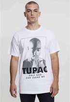 Urban Classics Tupac Heren Tshirt -5XL- 2Pac Prayer Wit