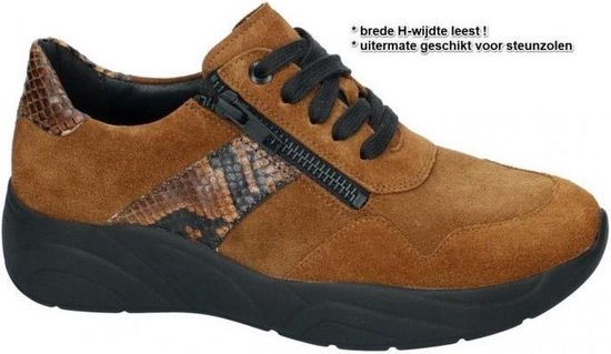 Solidus -Dames - cognac/caramel - sneaker-sportief - maat 40½ | bol.com