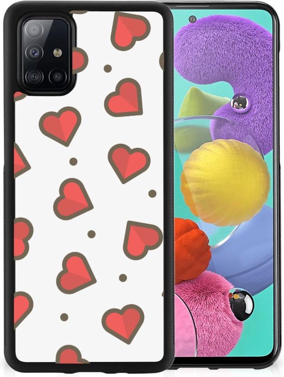 Samsung Galaxy A51 Bumper Case Hearts