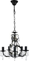 [lux.pro]® Kroonluchter 5 - armig - 5xE14 - zwart, bronz