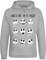 The Nightmare Before Christmas Hoodie/trui -2XL- Have A Good Night Fright Grijs