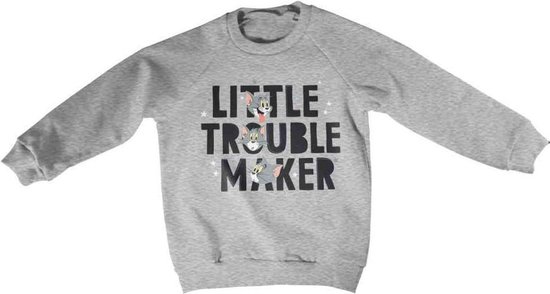 Tom And Jerry Sweater/trui kids -Kids tm 12 jaar- Tom - Little Trouble Maker Grijs