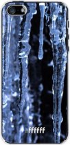 iPhone SE (2016) Hoesje Transparant TPU Case - Icicles #ffffff