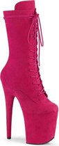 Pleaser Plateau Laarzen, Paaldans schoenen -35 Shoes- FLAMINGO-1050FS Paaldans schoenen Roze