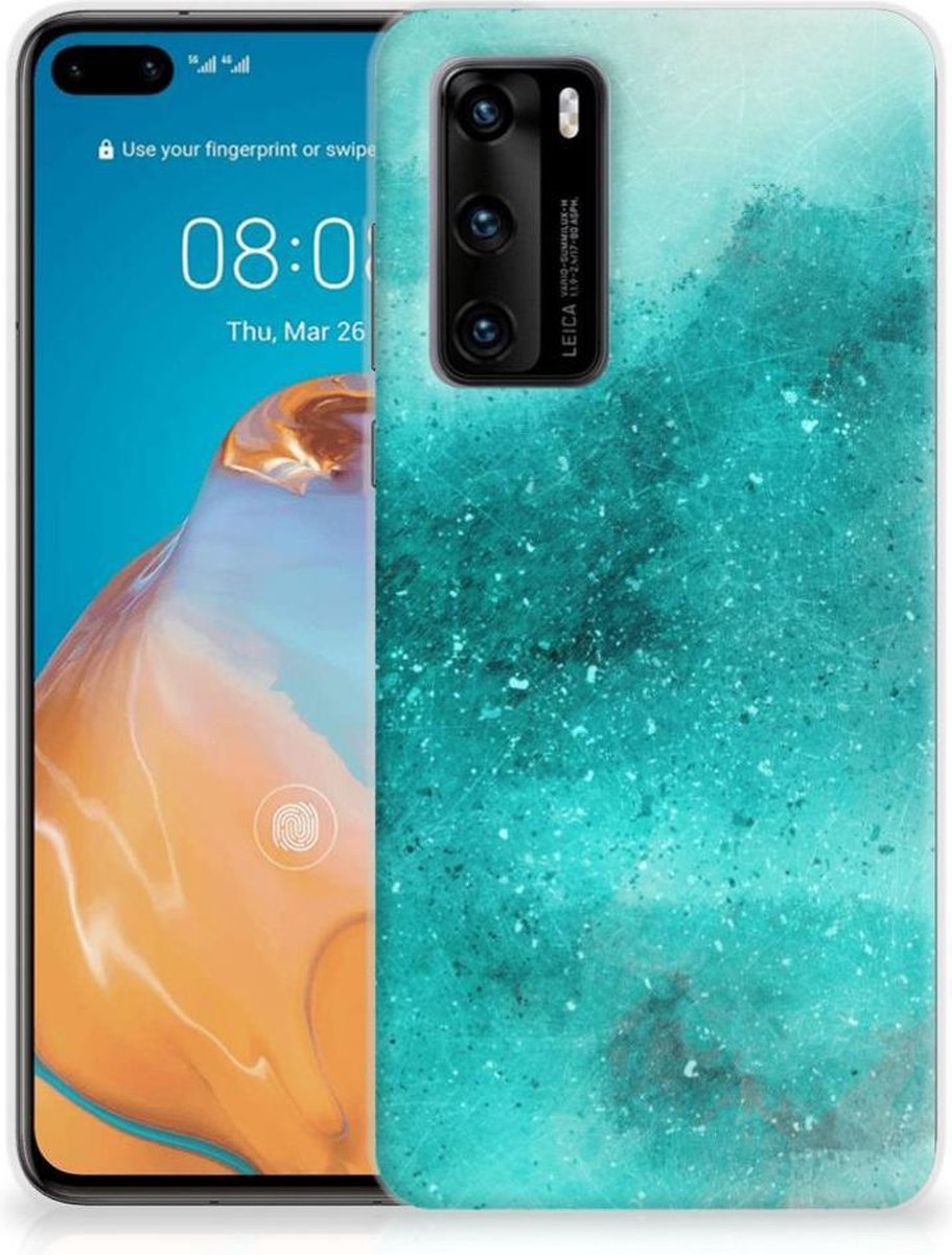 Hoesje maken Huawei P40 Painting Blue