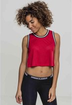 Urban Classics Crop top -XL- Mesh Rood