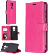 Nokia 7.2 hoesje book case roze