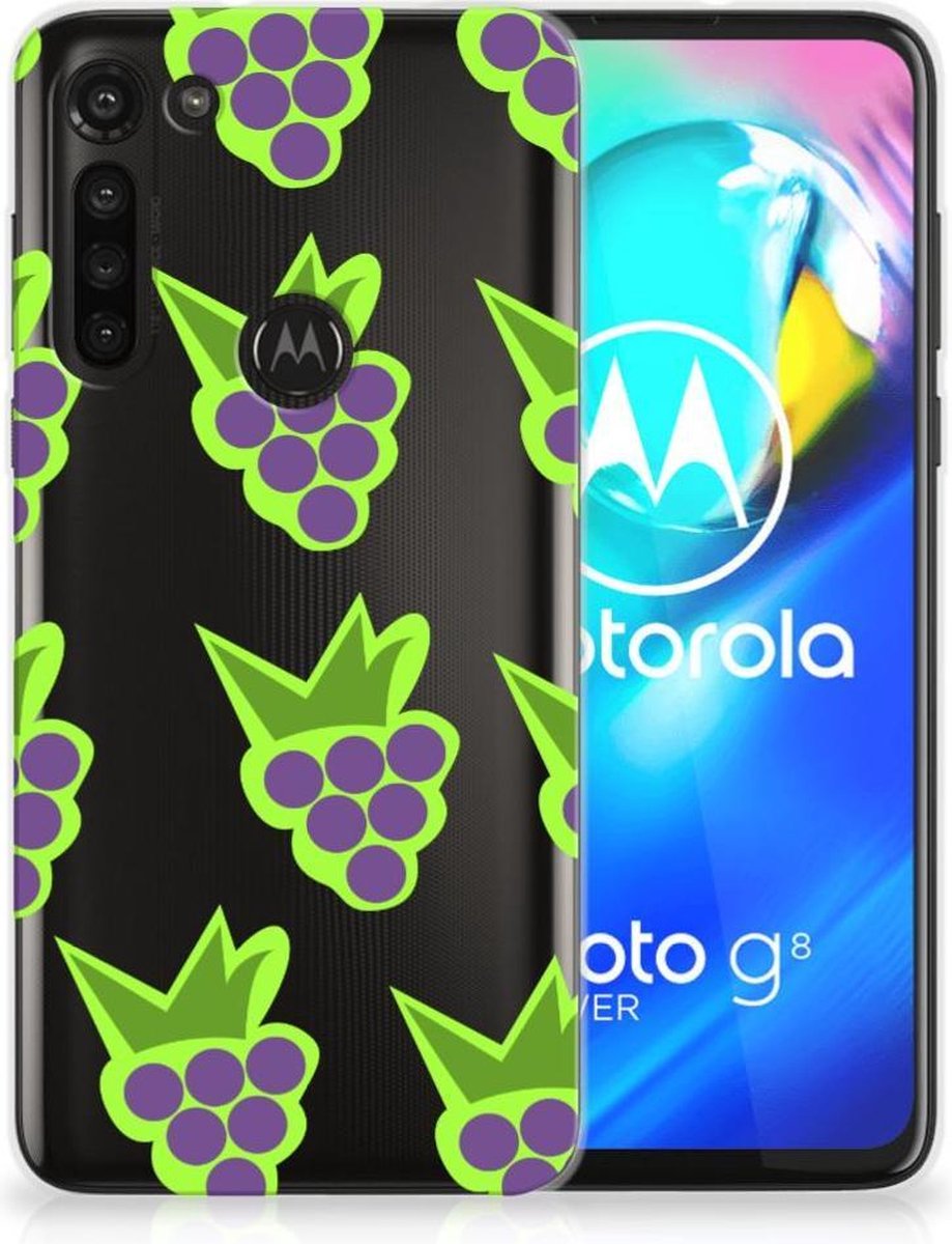 Motorola Moto G8 Power Siliconen Case Druiven