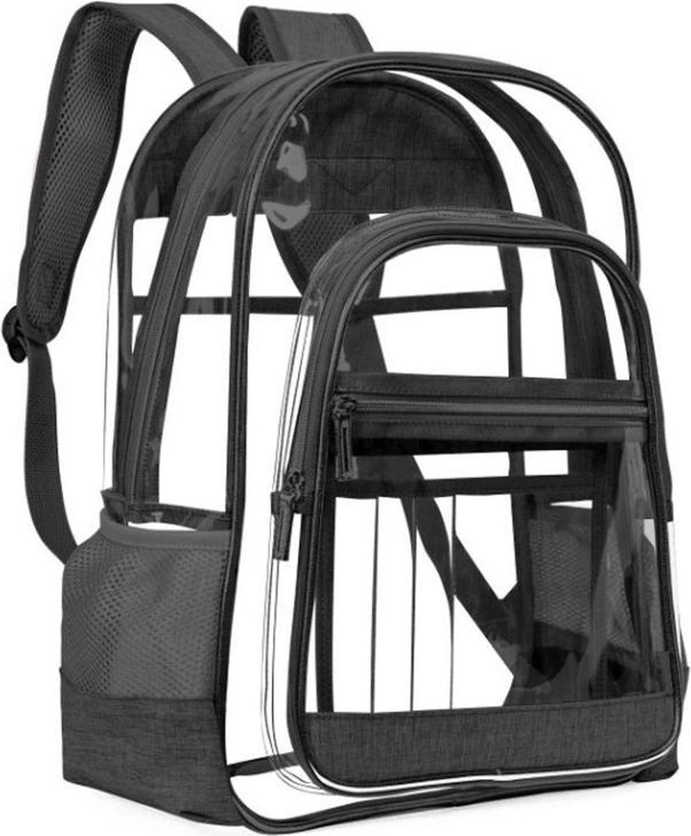 deugd Moedig historisch Transparante Rugtas - Doorzichtig - tas - schooltas - backpack - baggage -  luggage -... | bol.com