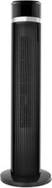 Ventilator - Aigi Islo - 35W - Tafelventilator - Staand - Rond - Mat Zwart - Kunststof - BES LED