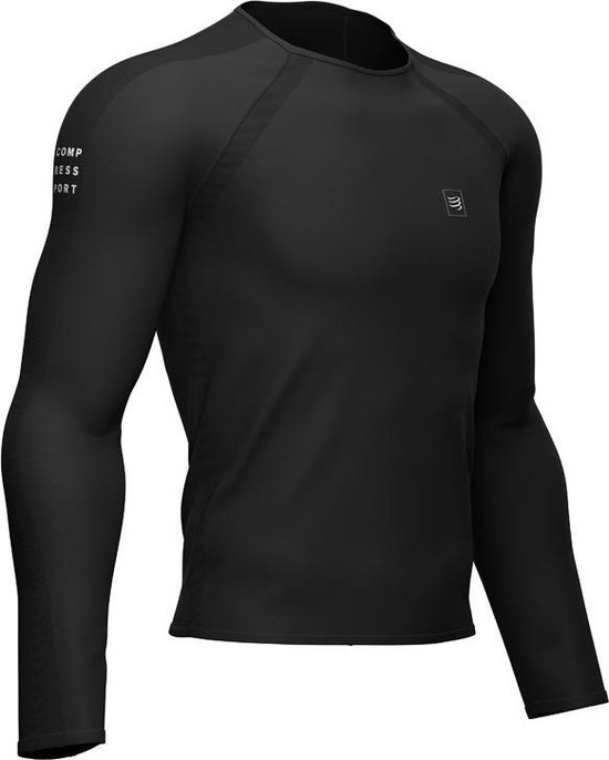 Compressport Training LS Shirt Heren - sportshirts - zwart - maat M