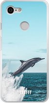 Google Pixel 3 Hoesje Transparant TPU Case - Dolphin #ffffff