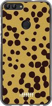 Huawei P Smart (2018) Hoesje Transparant TPU Case - Cheetah Print #ffffff