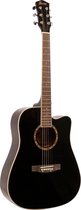 Fazley W65-BK akoestische western gitaar zwart