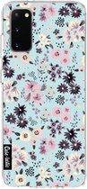 Casetastic Samsung Galaxy S20 4G/5G Hoesje - Softcover Hoesje met Design - Flowers Pastel Print