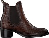 Omoda Kisha Enkellaarsjes - Enkelboots - Dames - Bruin - Maat 37