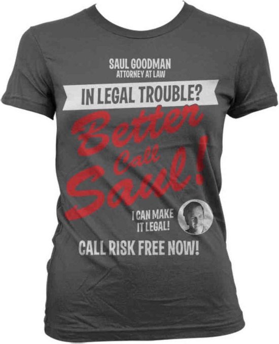 Breaking Bad Dames Tshirt -S- In Legal Trouble Grijs