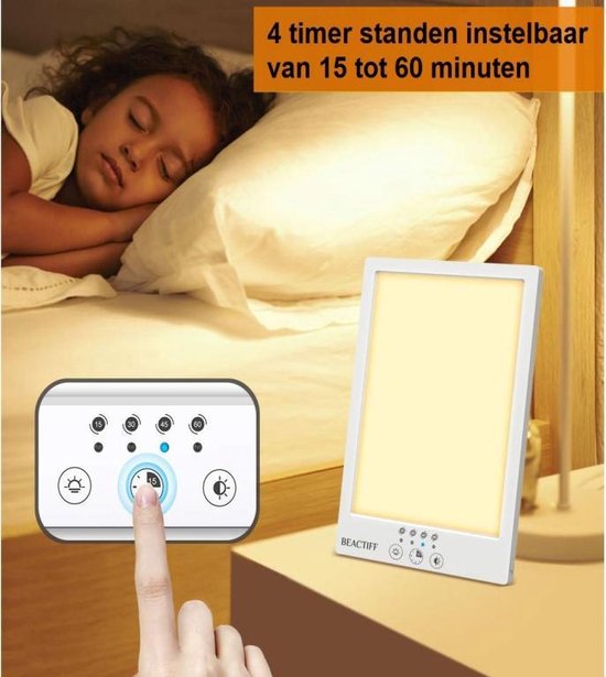 Daglichtlamp met Timer, lichttherapielamp/energielamp