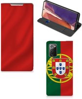 GSM Hoesje Geschikt voor Samsung Galaxy Note20 Bookcase Portugese Vlag