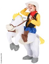 LUCIDA - Lucky Luke op Jolly Jumper kostuum voor kinderen - Kinderkostuums