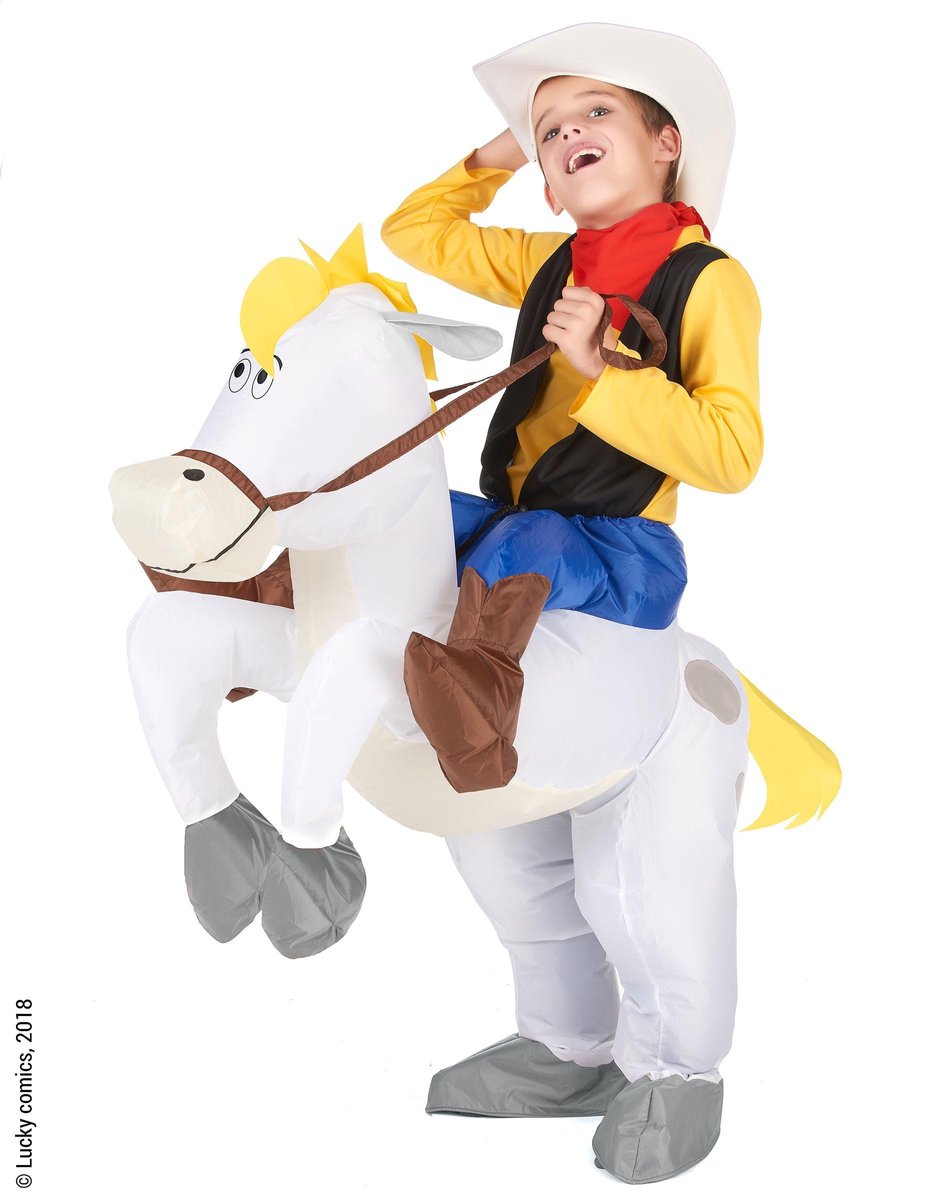 LUCIDA - Lucky Luke op Jolly Jumper kostuum voor kinderen - Kinderkostuums  | bol.com