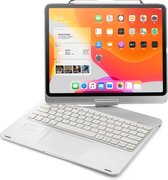 CaseBoutique Bluetooth Keyboard Case met Muis Trackpad en 360 graden scharnier - Compatible met iPad Pro 11" - QWERTY indeling - Zilver