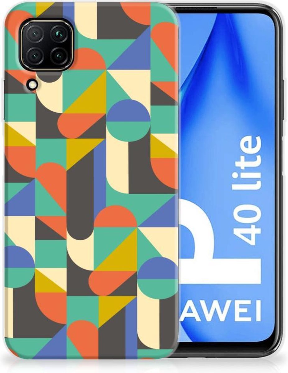 Huawei P40 Lite TPU bumper Funky Retro