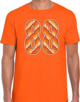 88 Holland/ Oranje supporter t-shirt oranje voor heren - Nederlands elftal fan shirt / kleding - 1988 EK kampioen outfit L