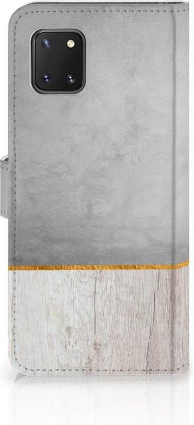 Coque Téléphone Samsung Note 10 Lite Coque de Protection pour Béton Bois