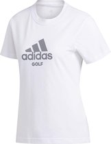 Adidas Golf T-shirt Dames Katoen/polyester Wit Maat M