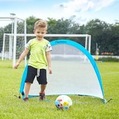 Draagbaar halfrond voetbaltraininghek voor kinderen, afmeting: 180 cm (blauw)