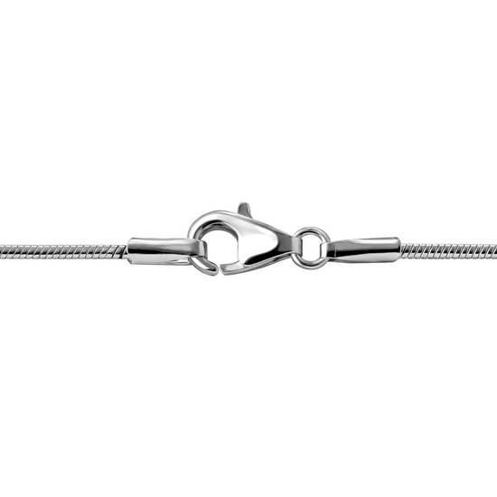 Quiges - 925 Zilveren Slangenarmband 1 mm - 14 cm - AZ021