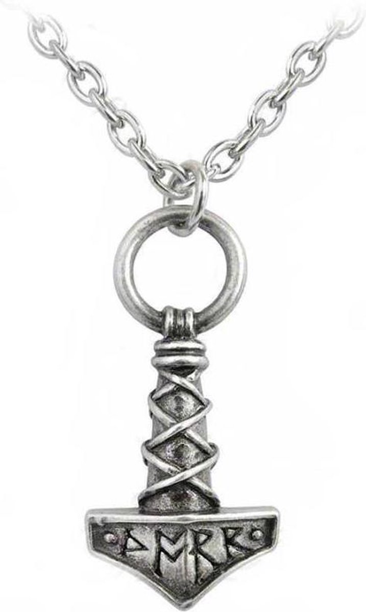 Alchemy Gothic Ketting THOR'S HAMMER AMULET Zilverkleurig