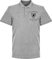 Liverpool Crest Champions of Europe 2019 Polo Shirt - Grijs - S