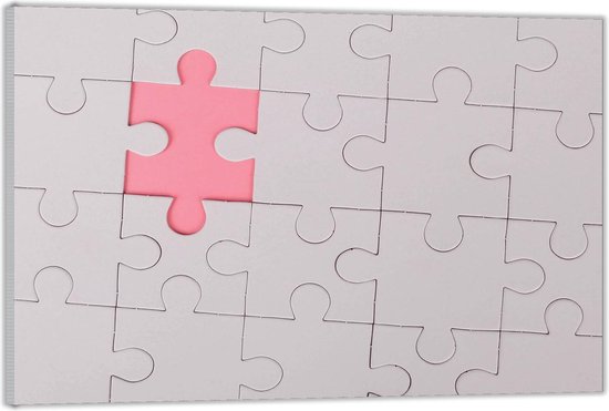 Plexiglas - Puzzle Witte avec 1 pièce manquante - 60x40 (avec système de  suspension) | bol